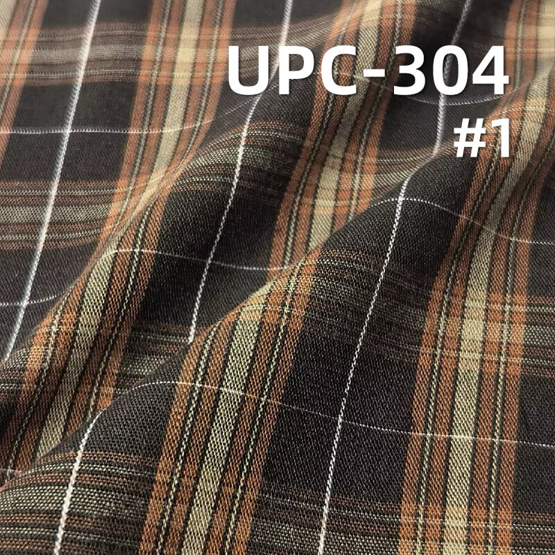 All-Cotton Yarn-Dyed Check Fabric | 110g/m2 Cotton Plain Fabric | Fabric for Plaid Shirts & Dresses