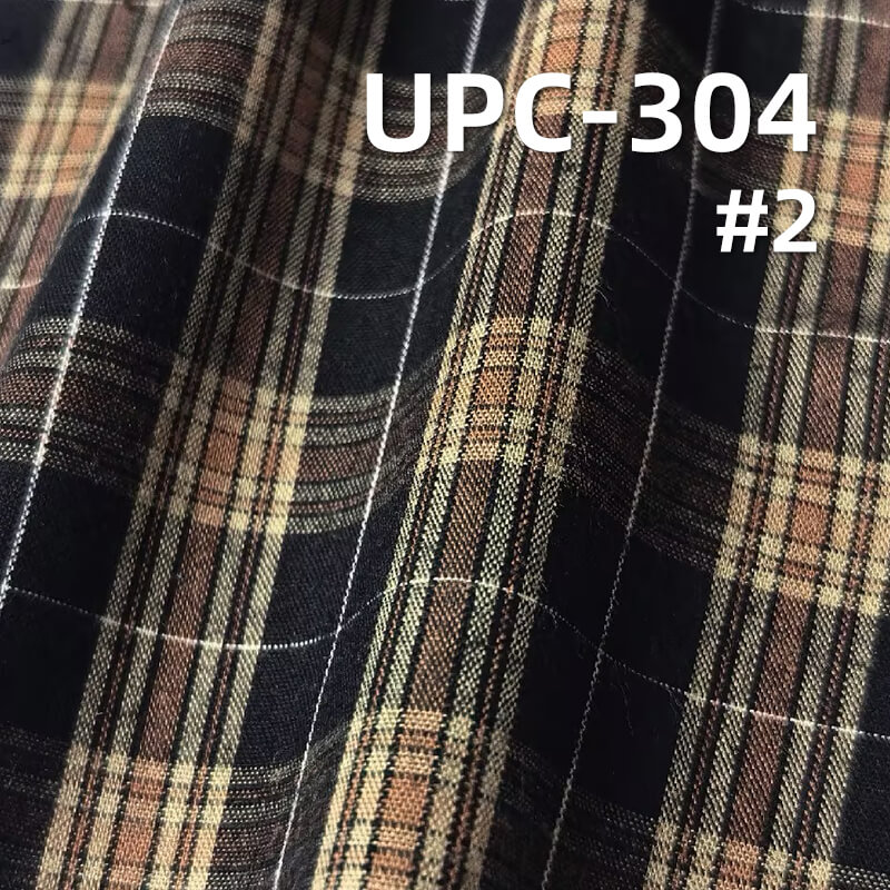 All-Cotton Yarn-Dyed Check Fabric | 110g/m2 Cotton Plain Fabric | Fabric for Plaid Shirts & Dresses
