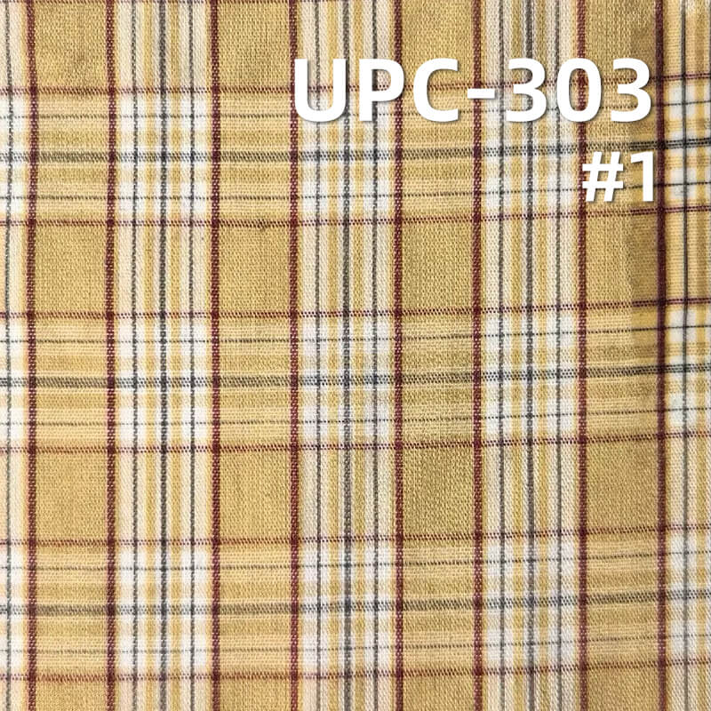 All-Cotton Yarn-Dyed Check Fabric | 110g/m2 Cotton Plain Fabric | Fabric for Plaid Shirts & Dresses