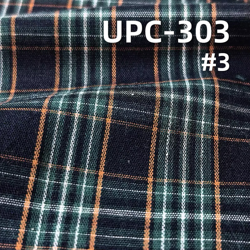 All-Cotton Yarn-Dyed Check Fabric | 110g/m2 Cotton Plain Fabric | Fabric for Plaid Shirts & Dresses