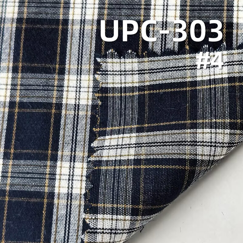 All-Cotton Yarn-Dyed Check Fabric | 110g/m2 Cotton Plain Fabric | Fabric for Plaid Shirts & Dresses