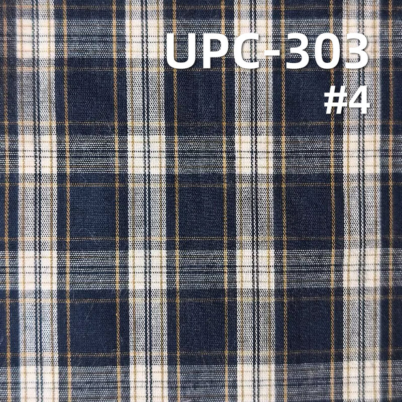 All-Cotton Yarn-Dyed Check Fabric | 110g/m2 Cotton Plain Fabric | Fabric for Plaid Shirts & Dresses