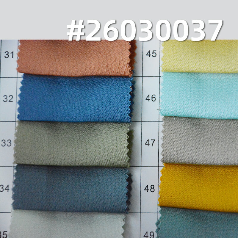 Satin Acetate-Look Linen-Texture Fabric|145g/m2 100% Polyester|Shirt Skirt & Gown Fabric