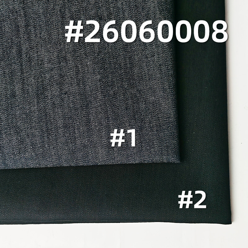 Stretch Color-Retaining Denim Fabric | 9 oz Vertical Slub Twill Denim | Fabric for Denim Shirts & Skirts