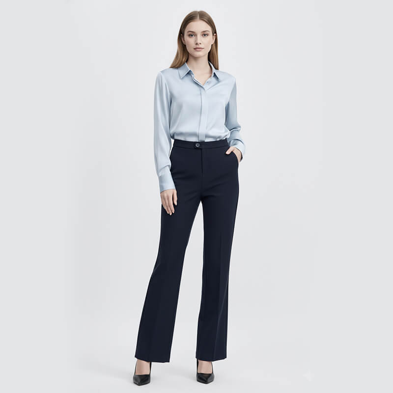 150g/m2 Polyester T8 Cotton-Like Dyed Fabric|2/2 Double-Face Twill|Pants Skirt & Business Suit Fabric