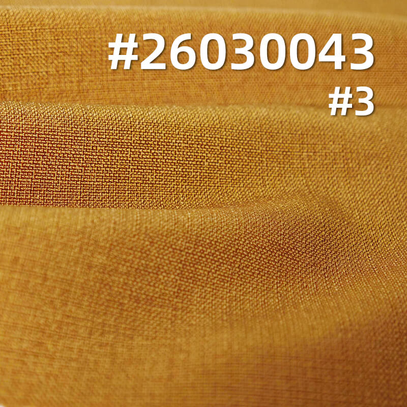 135g/m2 Linen-Look Polyester Plain Weave Fabric|Stretch Dyed Fabric|Shirt Dress & Hanfu Fabric