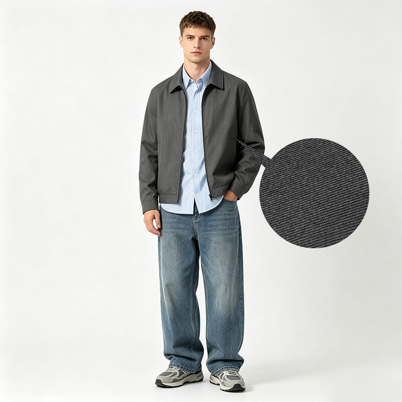 Polyester Double-Sided Yarn-Dyed Twill Fabric | 205g/m² Twill Textile | Fabric for Corporate Workwear & Lightweight Jackets