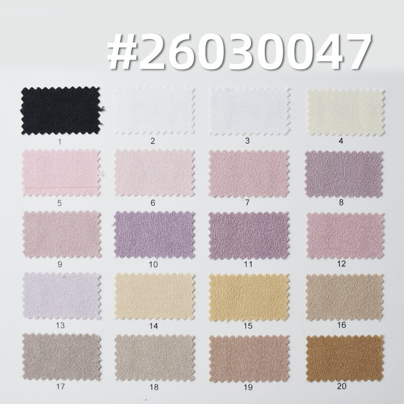 Acetate-Look Linen-Texture Crepe|160g/m2 Polyester Dobby Dyed Fabric|Shirt Skirt & Casual Pants Fabric