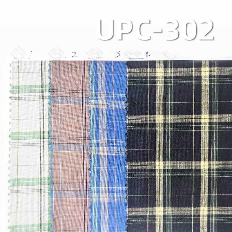Cotton Yarn-Dyed Plaid Fabric | 100g/m² Plain Weave Textile | Fabric for Plaid Shirts & Dresses
