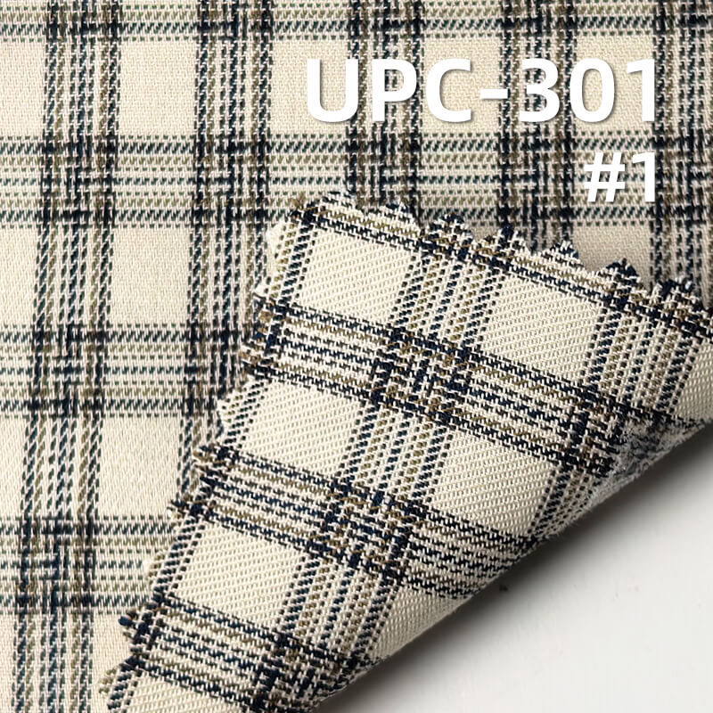 141g/m² Cotton Yarn-Dyed Double-Sided Twill Plaid Fabric | Fabric for Casual Shirts & Dresses