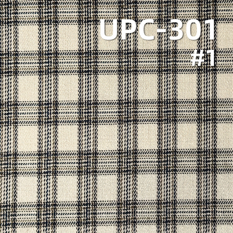141g/m² Cotton Yarn-Dyed Double-Sided Twill Plaid Fabric | Fabric for Casual Shirts & Dresses