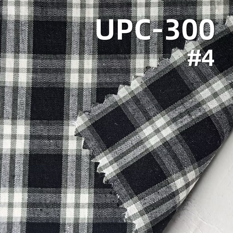 100% Cotton Yarn-Dyed Plaid Fabric |125g/m² Plain Weave Textile | Fabric for Casual Shirts & Dresses