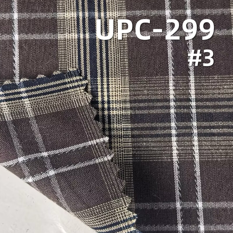 100% Cotton Yarn-Dyed Plaid Fabric | 120g/m² Plain Weave Textile | Fabric for Plaid Shirts & Skirts