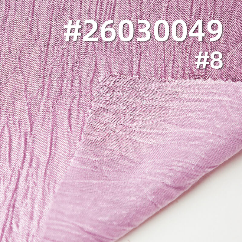 130g/m2 High-Shine Crinkle Polyester Satin|Dress Shirt & Gown Fabric