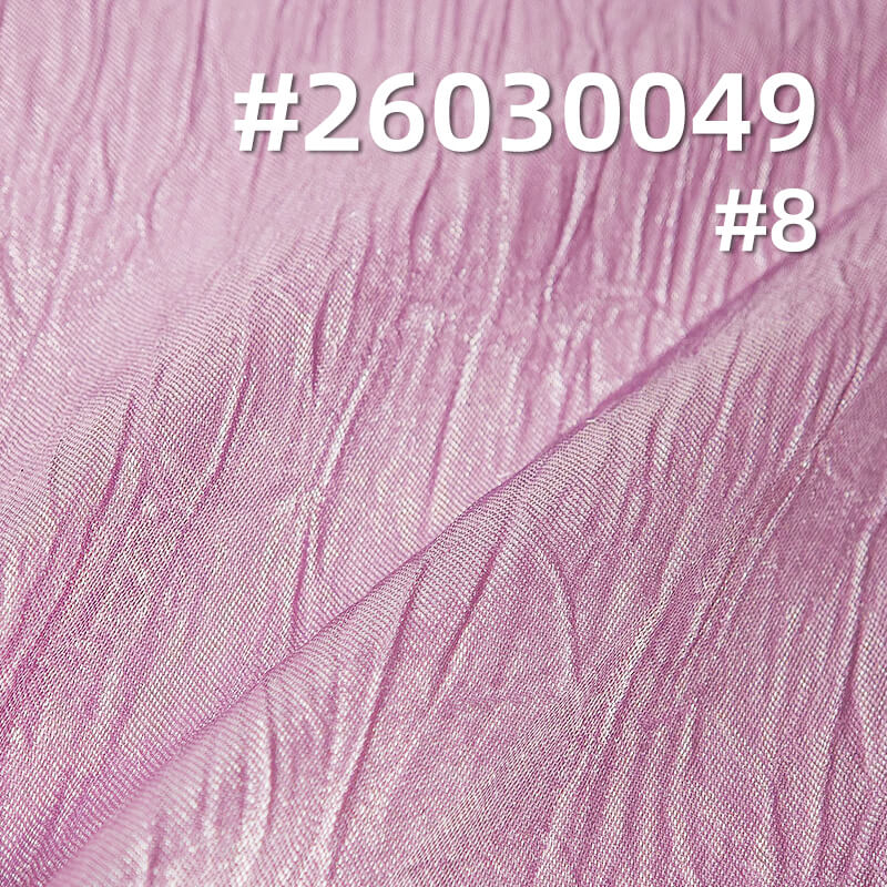 130g/m2 High-Shine Crinkle Polyester Satin|Dress Shirt & Gown Fabric