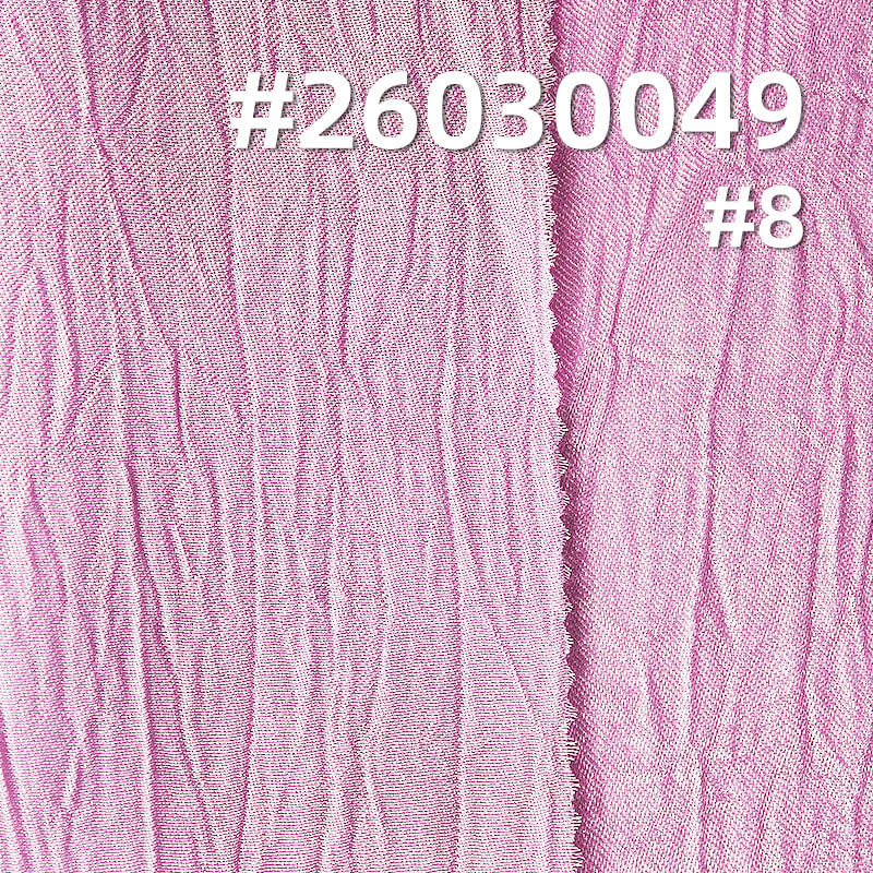 130g/m2 High-Shine Crinkle Polyester Satin|Dress Shirt & Gown Fabric