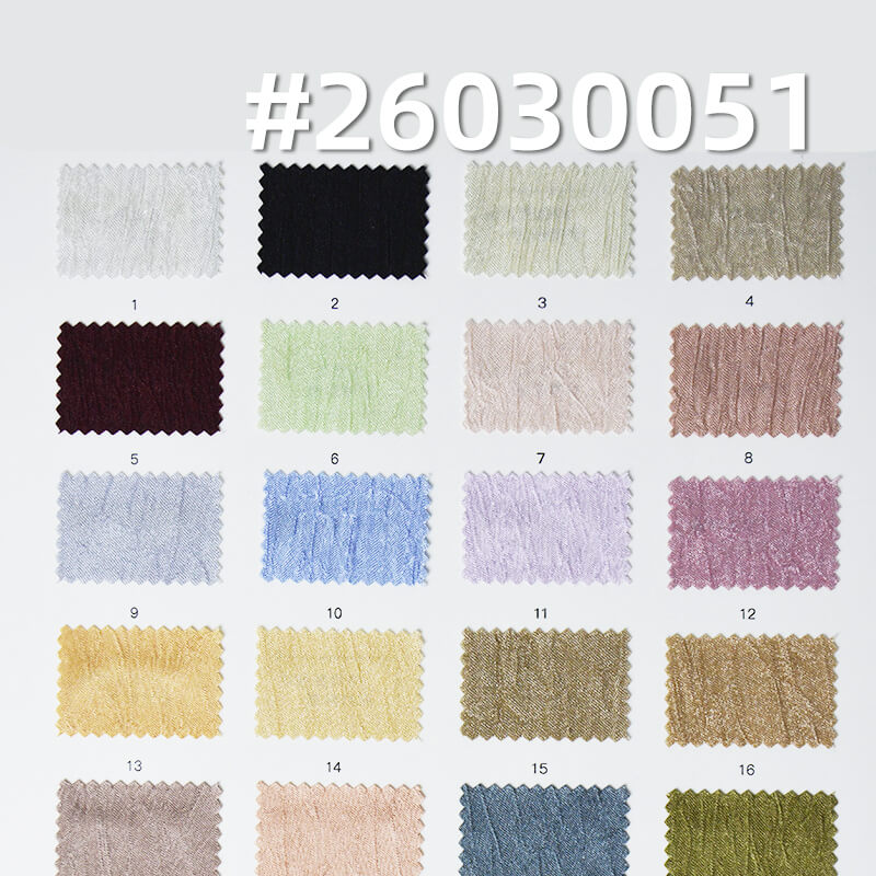 130g/m2 Polyester Satin Fabric|High-Shine Crinkle Fabric|Dress & Top Fabric