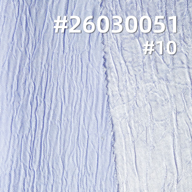 130g/m2 Polyester Satin Fabric|High-Shine Crinkle Fabric|Dress & Top Fabric