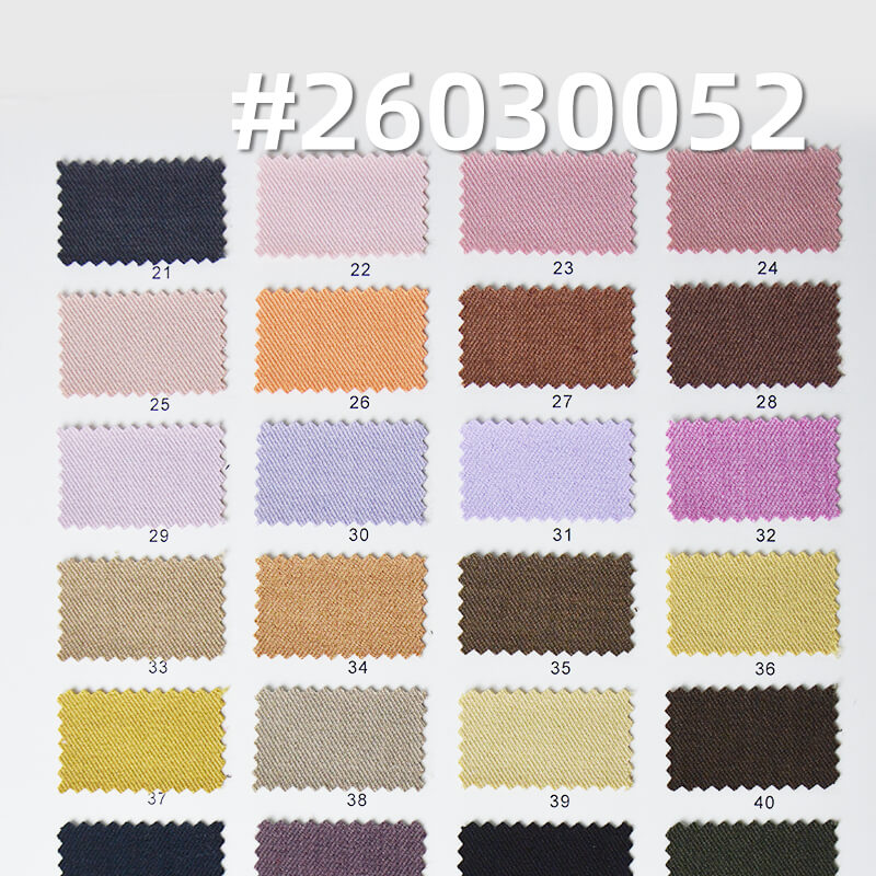 Four-Way Stretch Twill Dyed Fabric|280g/m2 Polyester Spandex Fabric|Business Wear Pants & Skirt Fabric