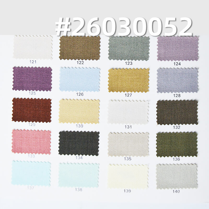 Four-Way Stretch Twill Dyed Fabric|280g/m2 Polyester Spandex Fabric|Business Wear Pants & Skirt Fabric