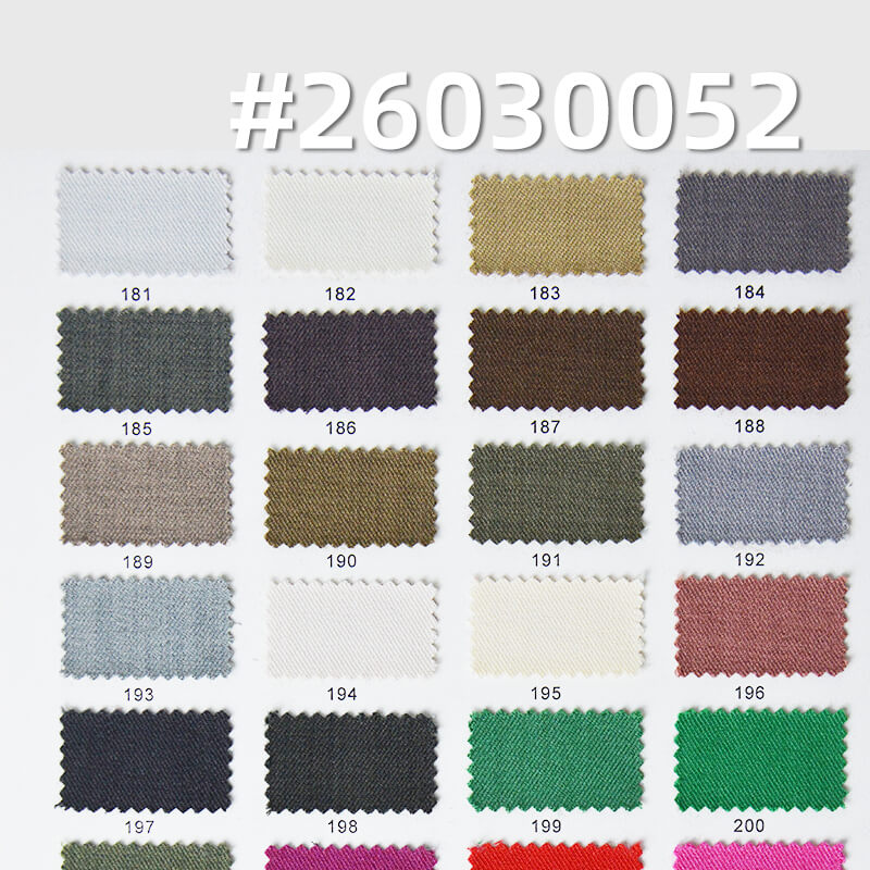 Four-Way Stretch Twill Dyed Fabric|280g/m2 Polyester Spandex Fabric|Business Wear Pants & Skirt Fabric