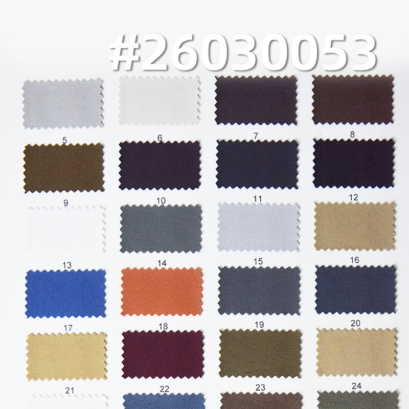 240g/m2 Woven Polyester Double-Face Twill Dyed Fabric|Workwear Casual Pants & Outdoor Apparel Fabric