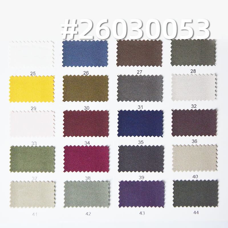 240g/m2 Woven Polyester Double-Face Twill Dyed Fabric|Workwear Casual Pants & Outdoor Apparel Fabric