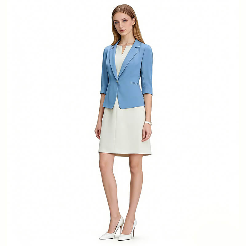 210g/m2 Polyester Spandex Double-Face Twill Dyed Fabric|Suit Skirt & Casual Pants Fabric
