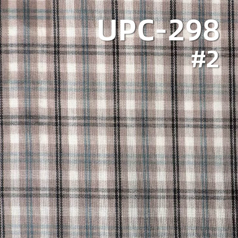 100% Cotton Yarn-Dyed Plaid Fabric | 90g/m² Lightweight Plain Weave Textile | Fabric for Casual Shirts & Skirts