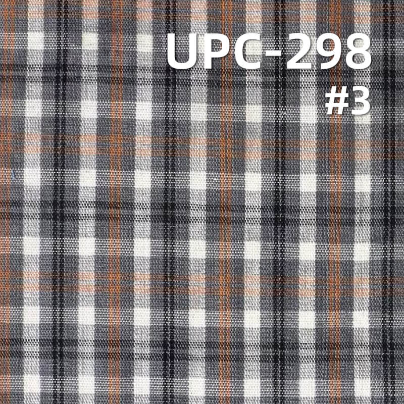 100% Cotton Yarn-Dyed Plaid Fabric | 90g/m² Lightweight Plain Weave Textile | Fabric for Casual Shirts & Skirts