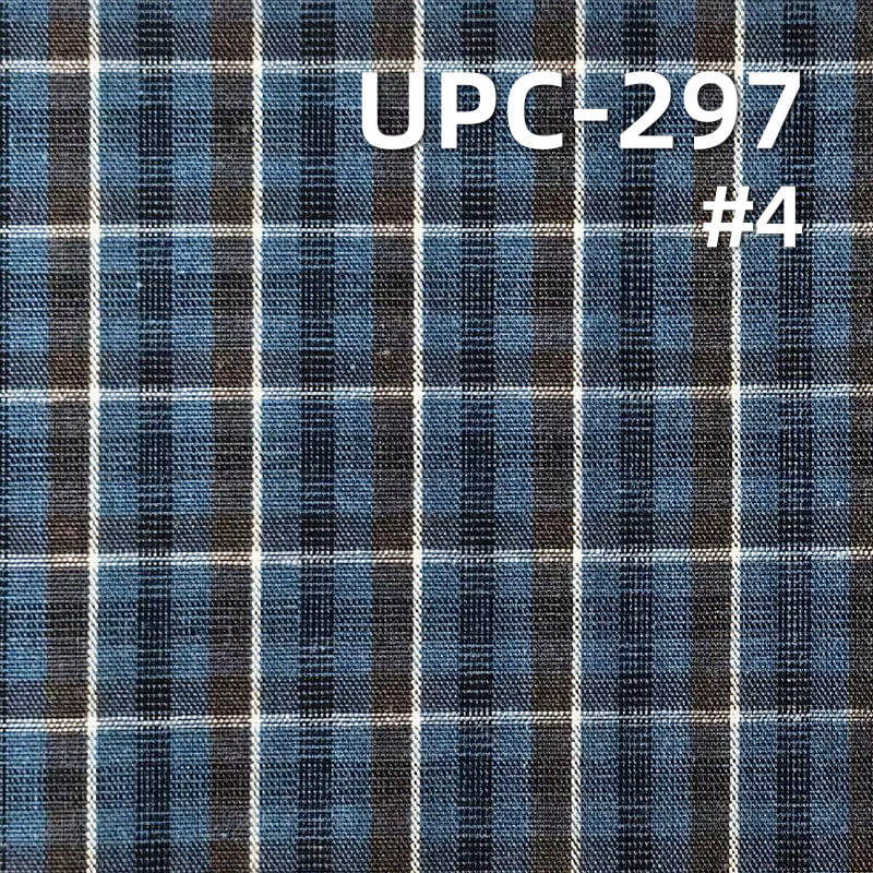 100% Cotton Yarn-Dyed Plaid Fabric | 135g/m²  Plain Weave Textile | Fabric for Shirts, Skirts & Trousers