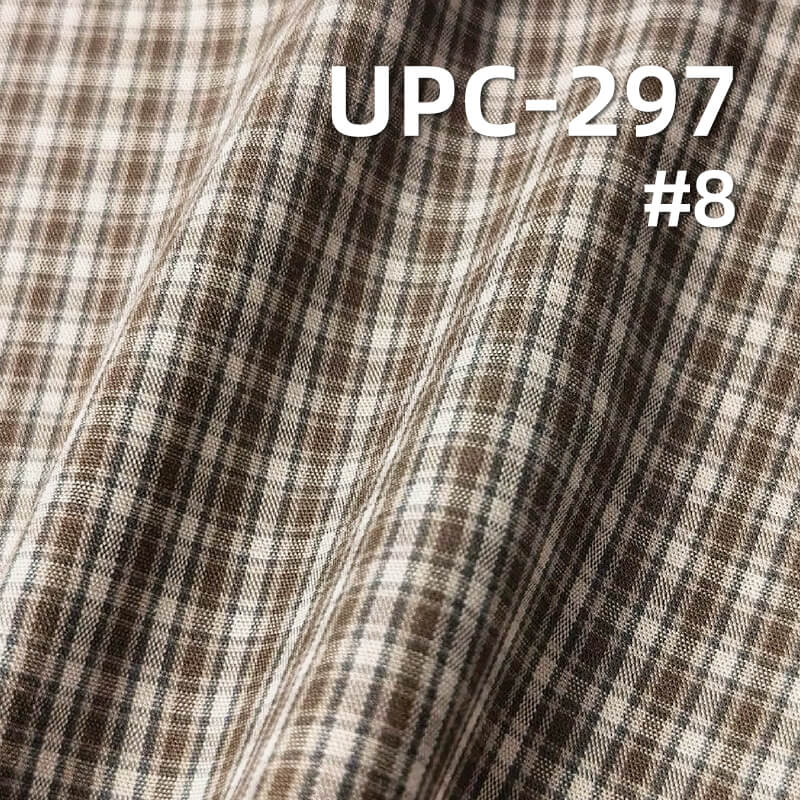 100% Cotton Yarn-Dyed Plaid Fabric | 135g/m²  Plain Weave Textile | Fabric for Shirts, Skirts & Trousers