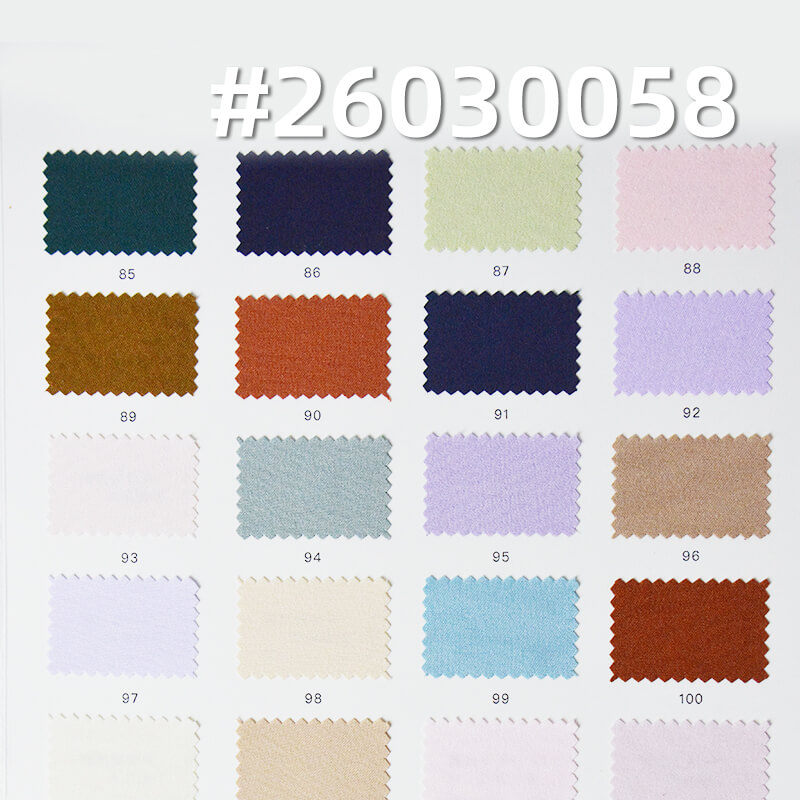 120g/m2 Polyester Cotton-Like Crinkle Plain Weave Fabric|Loungewear Shirt Dress & Pants Fabric