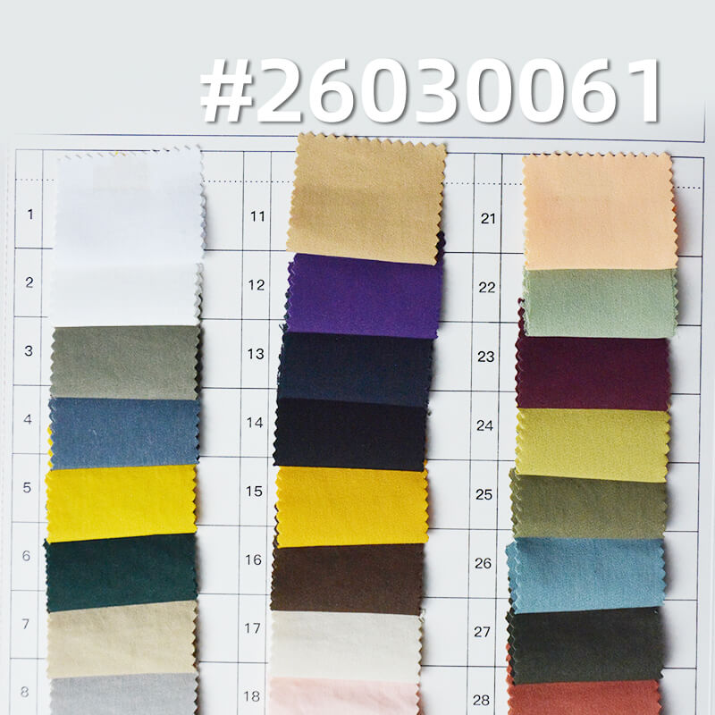 Sand-Washed Fine Twill Cotton-Like Crinkle Fabric|170g/m2 Polyester Double-Face Twill|Top Workwear Pants & Skirt Fabric