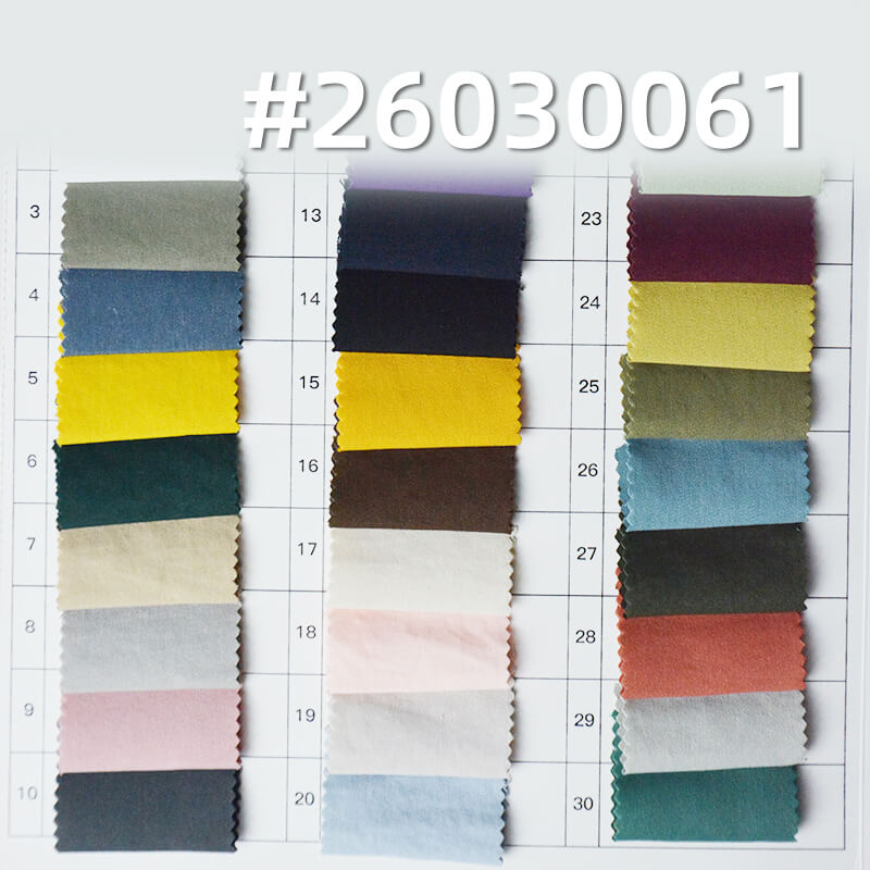 Sand-Washed Fine Twill Cotton-Like Crinkle Fabric|170g/m2 Polyester Double-Face Twill|Top Workwear Pants & Skirt Fabric