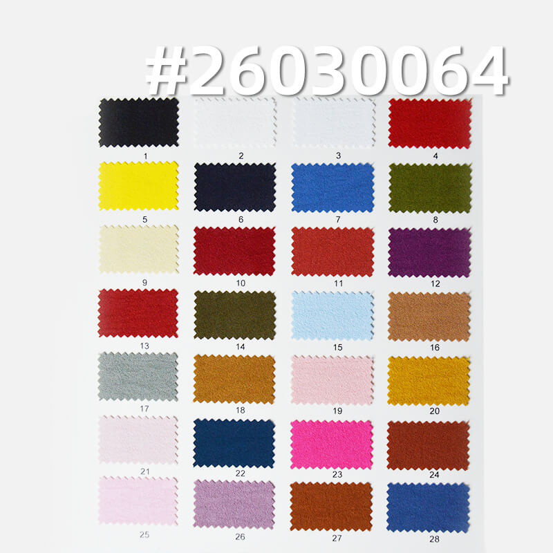 160g/m2 Polyester Plain Weave Crinkle Dyed Fabric|Top Dress & Pants Fabric