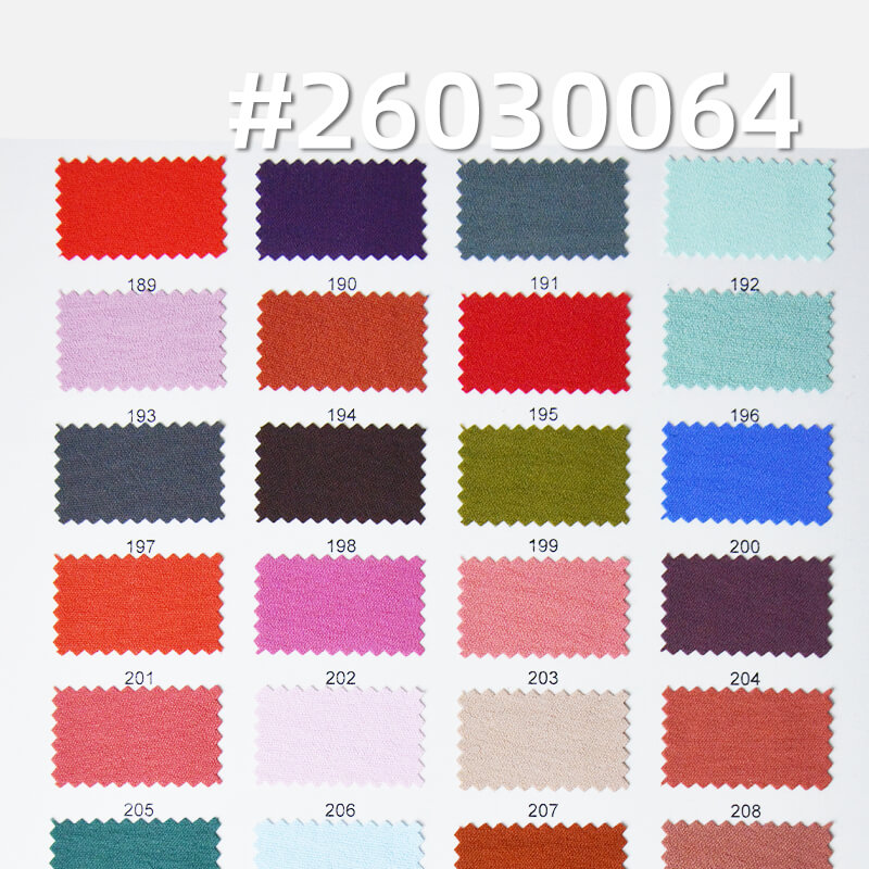 160g/m2 Polyester Plain Weave Crinkle Dyed Fabric|Top Dress & Pants Fabric