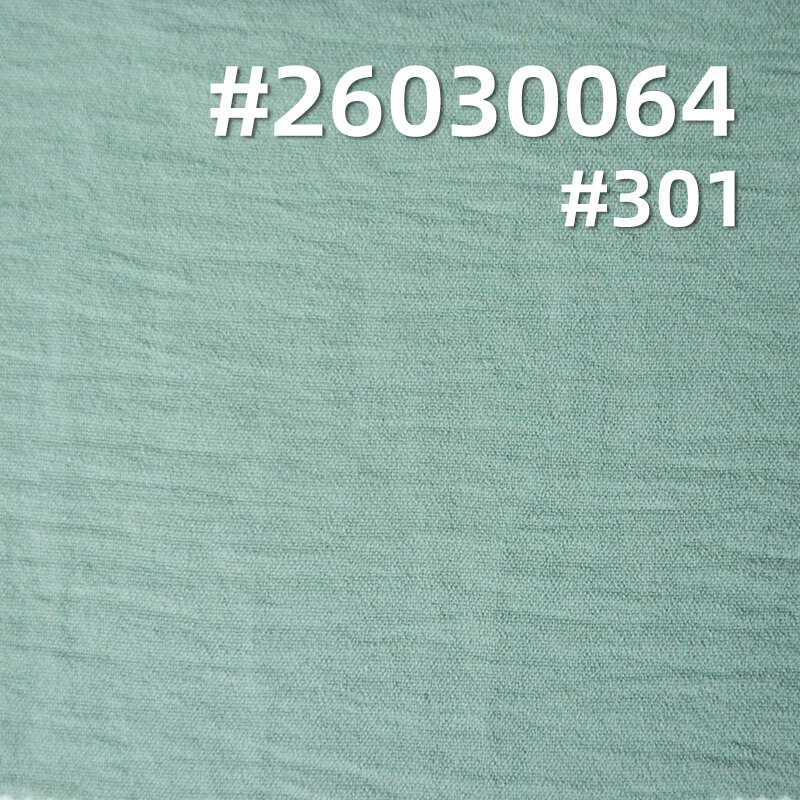 160g/m2 Polyester Plain Weave Crinkle Dyed Fabric|Top Dress & Pants Fabric