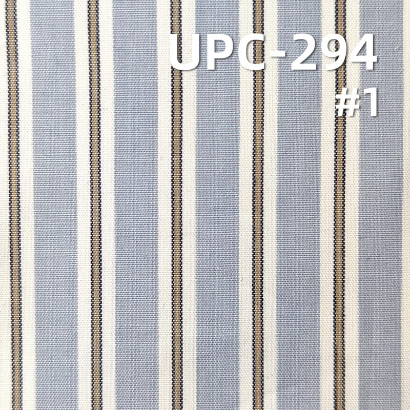 100% Cotton Yarn-Dyed Striped Fabric |117g/m² Plain Weave Textile | Fabric for Casual Shirts & Dresses