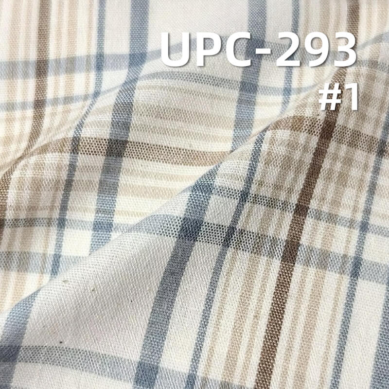100% Cotton Yarn-Dyed Plaid Fabric | 110g/m²  Plain Weave Textile | Fabric for Shirts, Skirts & Trousers