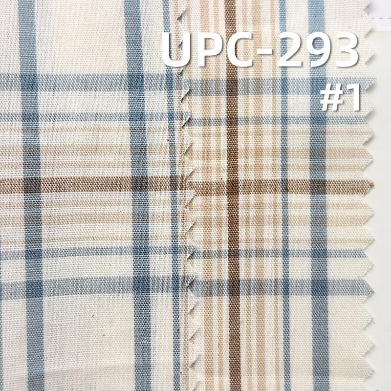 100% Cotton Yarn-Dyed Plaid Fabric | 110g/m²  Plain Weave Textile | Fabric for Shirts, Skirts & Trousers
