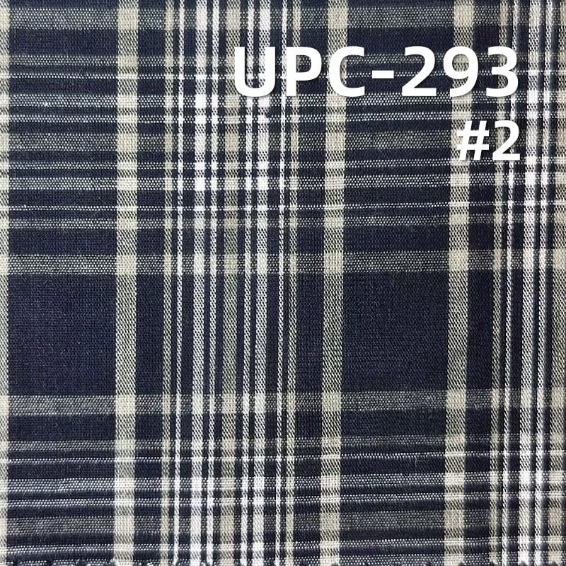 100% Cotton Yarn-Dyed Plaid Fabric | 110g/m²  Plain Weave Textile | Fabric for Shirts, Skirts & Trousers