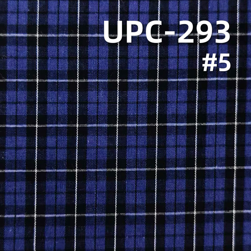 100% Cotton Yarn-Dyed Plaid Fabric | 110g/m²  Plain Weave Textile | Fabric for Shirts, Skirts & Trousers