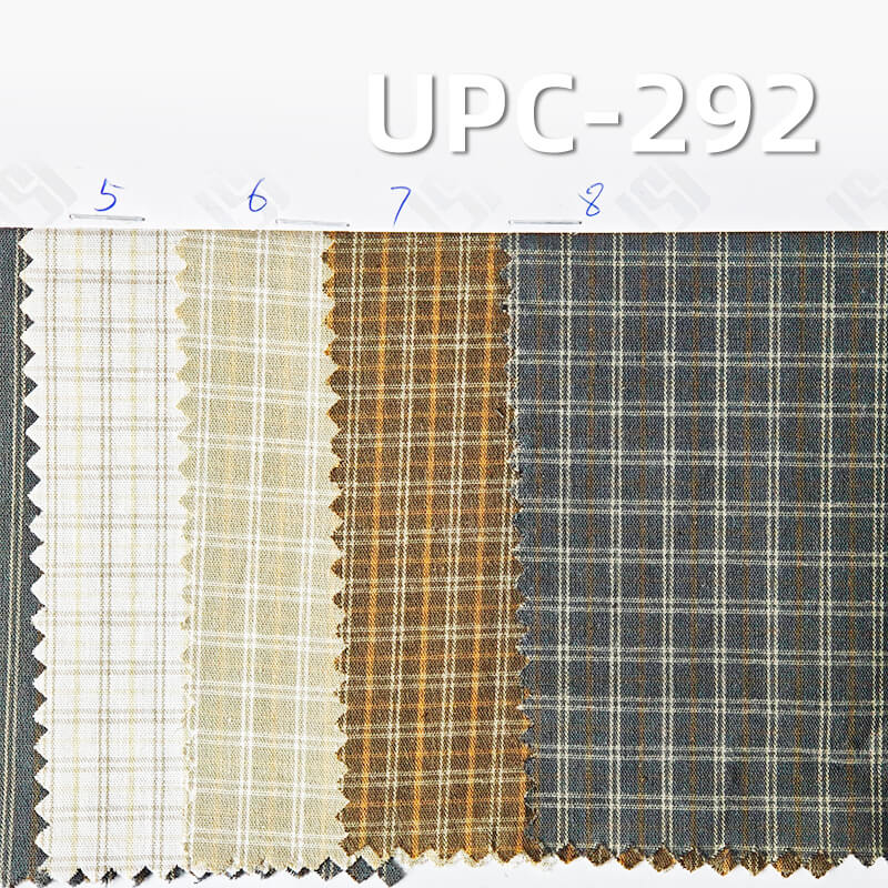 100% Cotton Yarn-Dyed Plaid & Striped Fabric | 115g/m² Plain Weave Textile | Fabric for Casual Shirts & Dresses