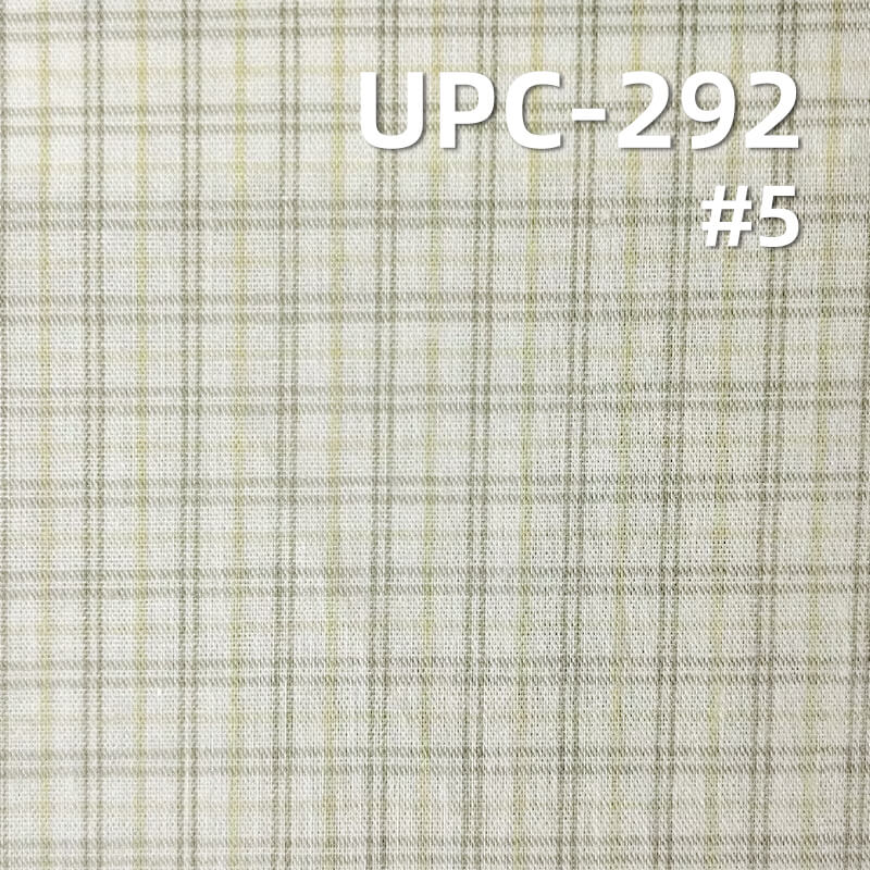 100% Cotton Yarn-Dyed Plaid & Striped Fabric | 115g/m² Plain Weave Textile | Fabric for Casual Shirts & Dresses