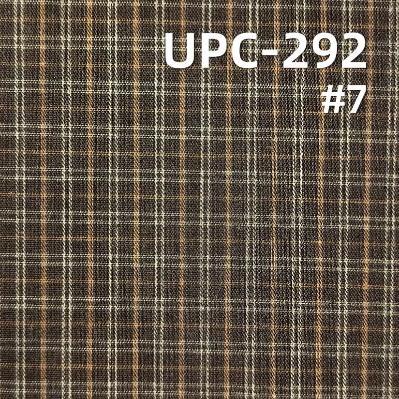 100% Cotton Yarn-Dyed Plaid & Striped Fabric | 115g/m² Plain Weave Textile | Fabric for Casual Shirts & Dresses