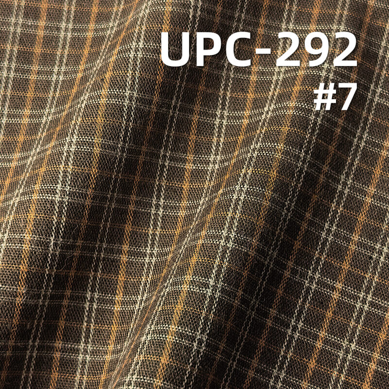 100% Cotton Yarn-Dyed Plaid & Striped Fabric | 115g/m² Plain Weave Textile | Fabric for Casual Shirts & Dresses