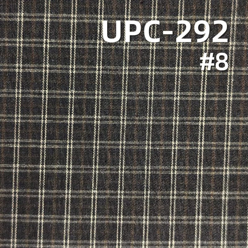 100% Cotton Yarn-Dyed Plaid & Striped Fabric | 115g/m² Plain Weave Textile | Fabric for Casual Shirts & Dresses