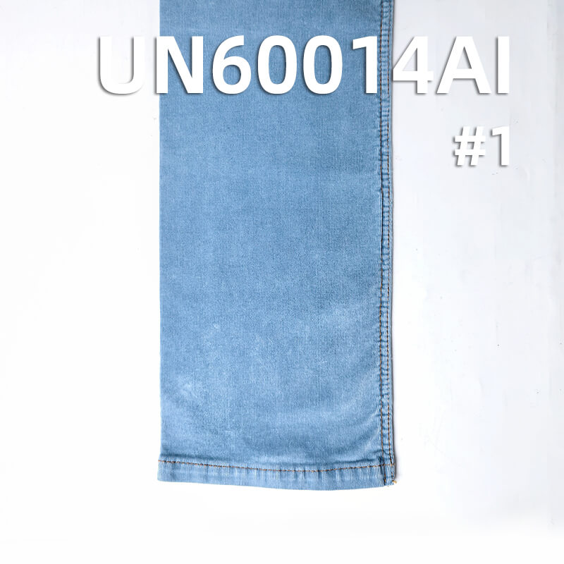 315g/m² Stretch Indigo Denim Corduroy | 21-Wale Elastic Textile | Fabric for Trousers, Skirts & Jackets
