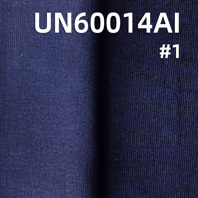 315g/m² Stretch Indigo Denim Corduroy | 21-Wale Elastic Textile | Fabric for Trousers, Skirts & Jackets